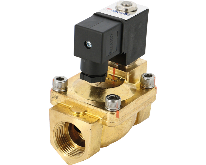 Brass solenoid valves PU 225-H normally closed - High pressure